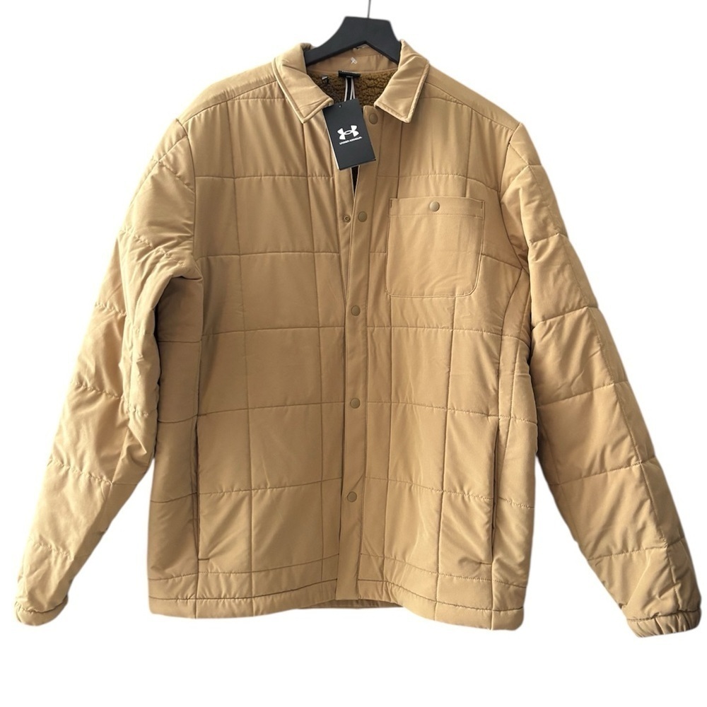 Under Armour UA Expanse Quilted Shacket Shirt Jacket Size Medium New Loose Fit